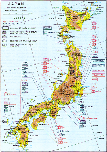 Plate No. 38, Japanese Army-Navy Air Dispositions, 15 August 1945